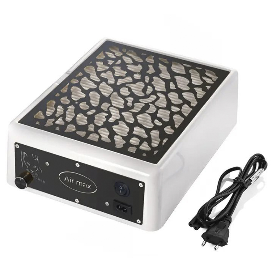 AIR MAX Manicure extractor hood Panther '24, 220V, white with black panel (24 months warranty)