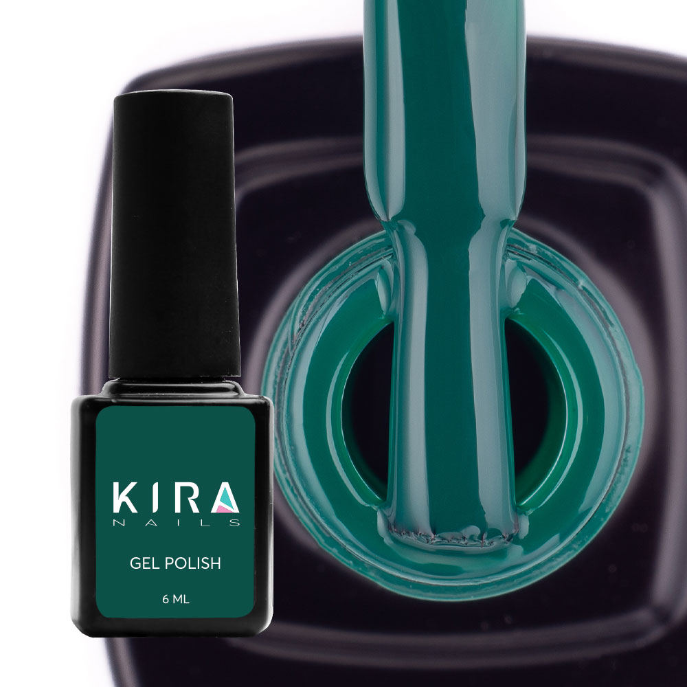 Гель-лак Kira Nails №079 (насичений зелений, емаль), 6 мл