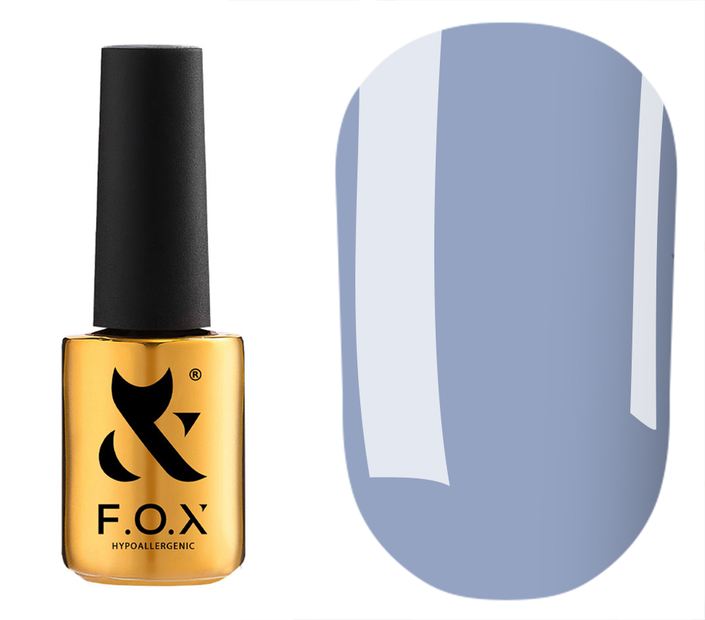 FOX Spectrum gel varnish No. 100 (gray-blue, enamel), 7 ml