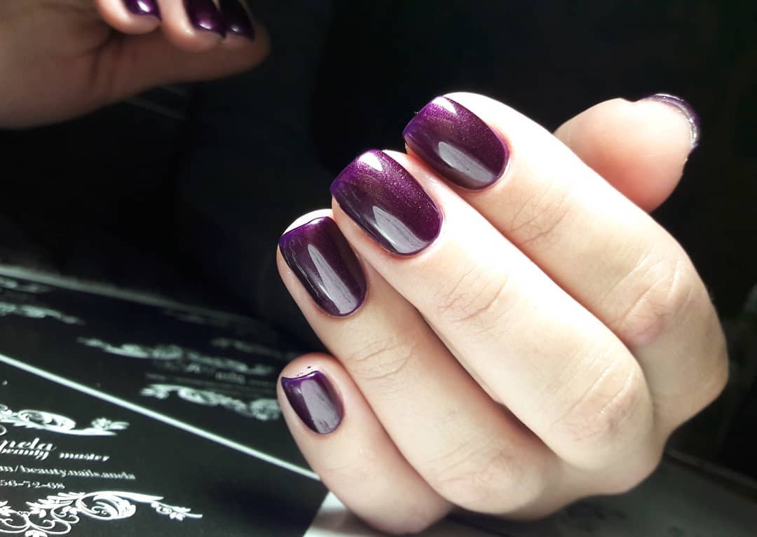 Гель-лак OXXI Professional №238 (баклажановый, микроблеск), 10 мл