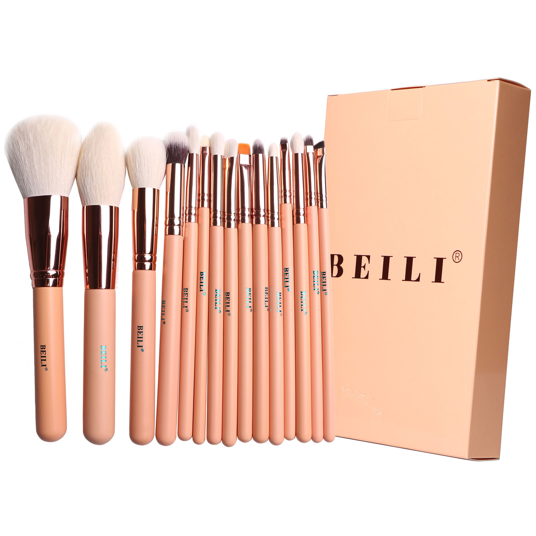 BEILI Makeup Brush Set FE15, 15 pcs BEILI Makeup Brush Set FE15, 15 pcs