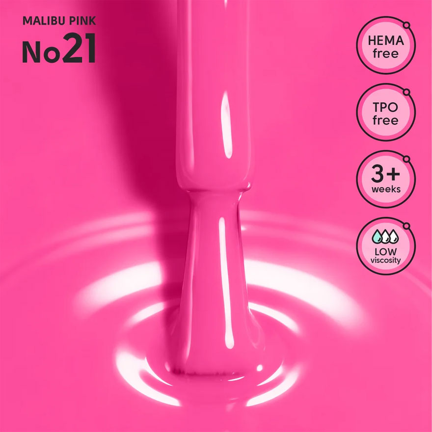 Shelly Гель-лак Malibu Pink 21, 12 мл