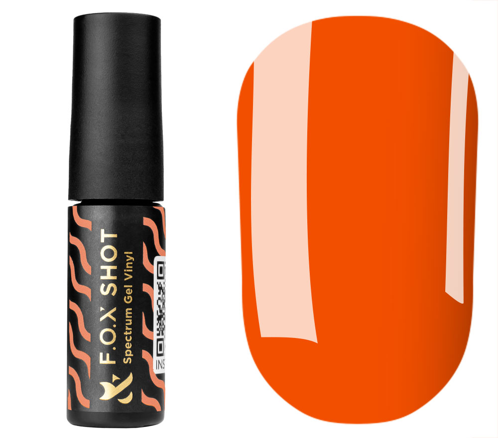 FOX SHOT Spectrum gel varnish No. 035 (orange, neon), 5 ml