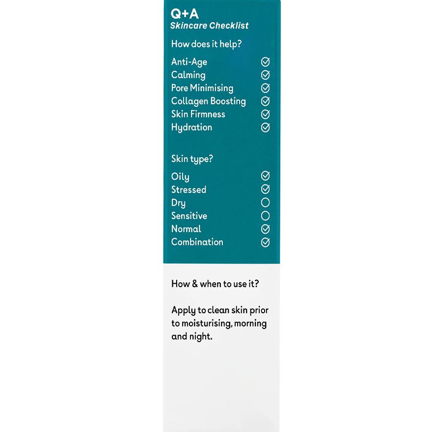 Q+A Zinc PCA Facial Serum, 30 ml
