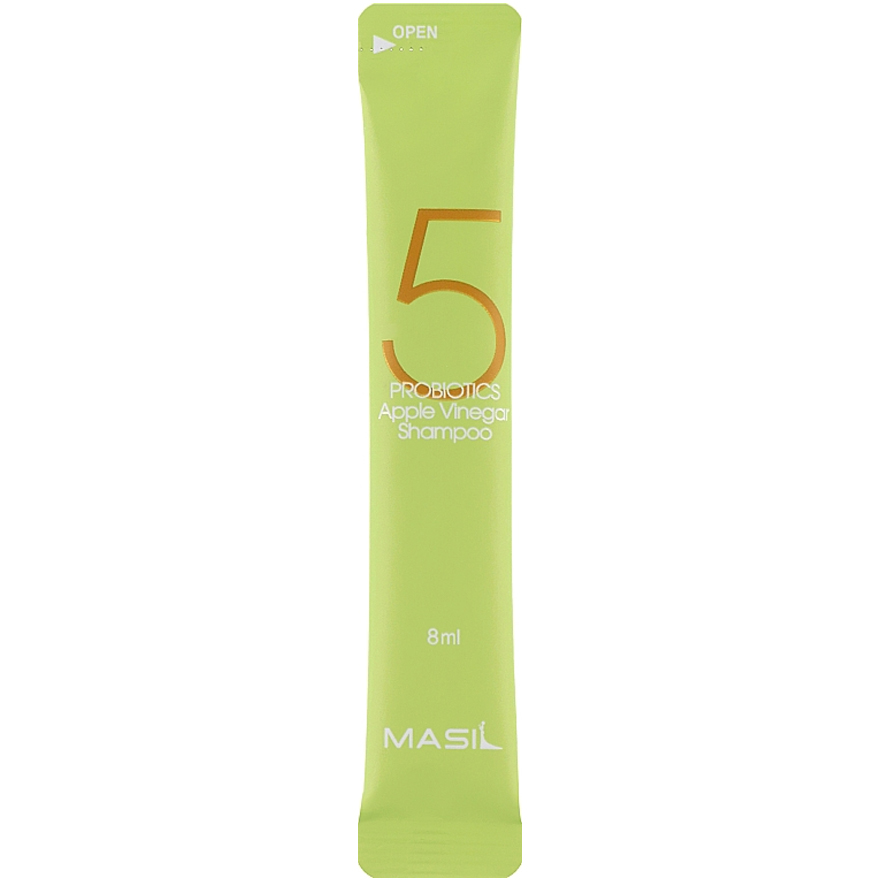 Masil 5 Probiotics Apple Vinegar Shampoo - Mild Sulfate Free Shampoo with Probiotics and Apple Cider Vinegar, 8 ml