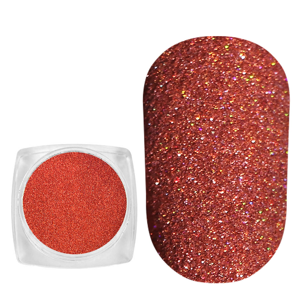 Komilfo spangles 013, size 0.08 mm, (orange hologram), E2.5 g Komilfo spangles 013, size 0.08 mm, (orange hologram), E2.5 g