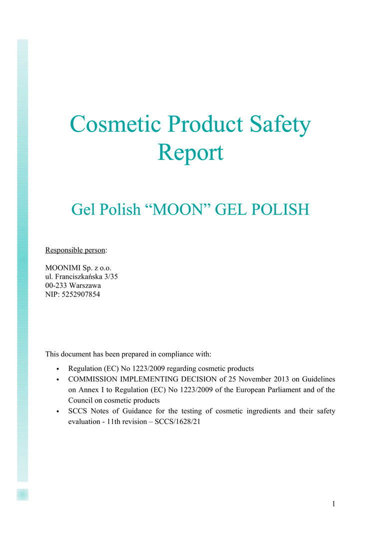 EC certificate MOON