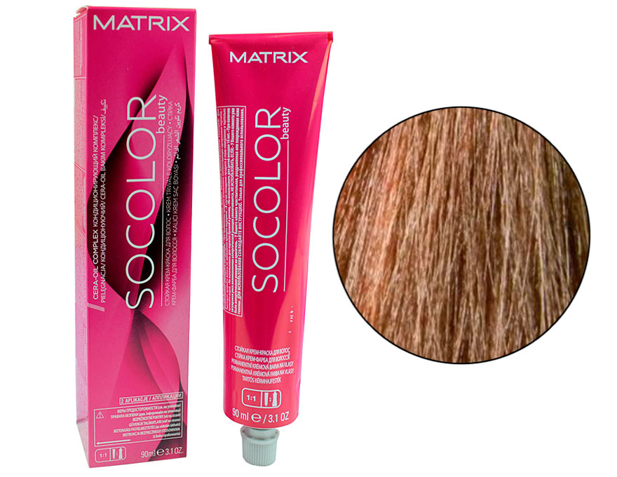 Hair color cream Matrix So Color 7MG (7.83) mocha golden blonde, 90 ml