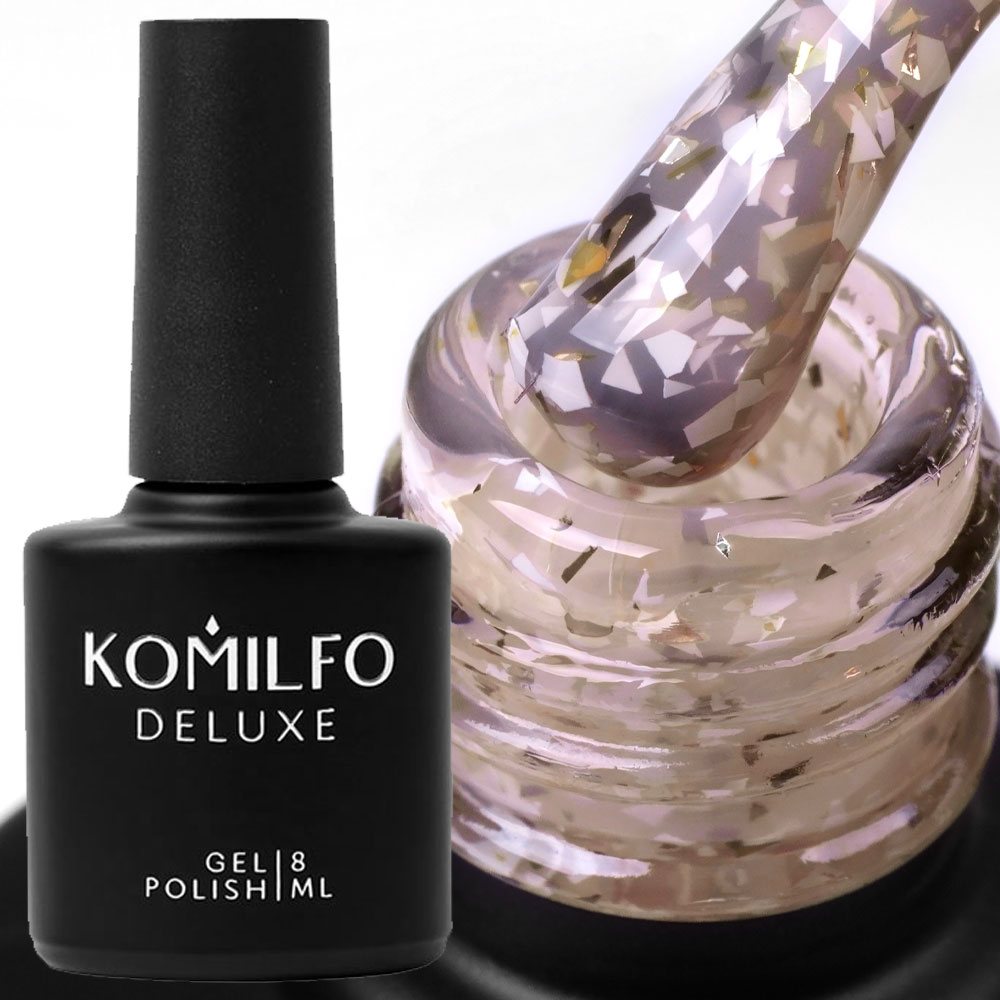 Komilfo Glassy Base GB002 (бежевый с хлопьями), 8 мл