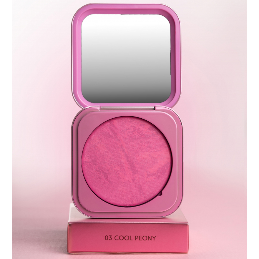 ZOLA Румяна Velvet Blush Glow 03 Прохладный пион Cool Peony, 8.5 г