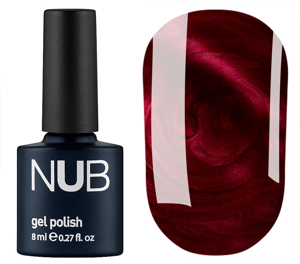 NUB 001 Hawaiian Sunset gel varnish (bright orange, enamel), 8 ml
