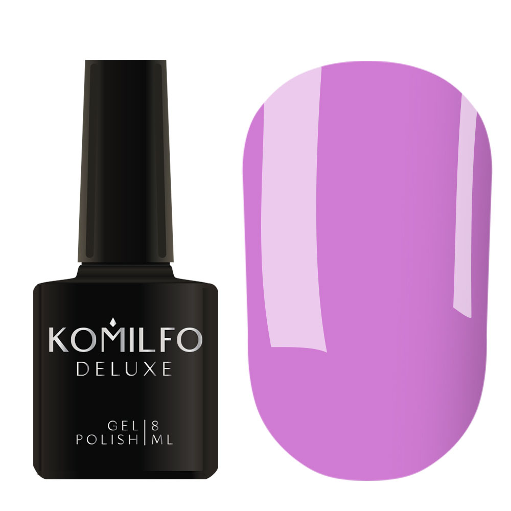 Gel varnish Komilfo Deluxe Series No. D046 (lilac, enamel), 8 ml