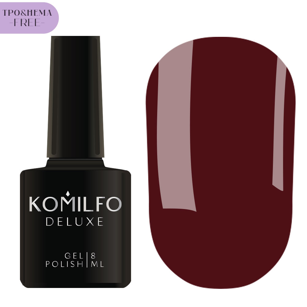 Komilfo цветной гель-лак для ногтей Red Code Collection №004 HEMA/TPO free, 8 мл