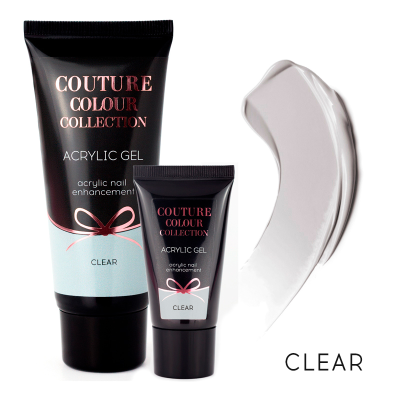 COUTURE Color Acrylic Gel - Clear, 30 ml