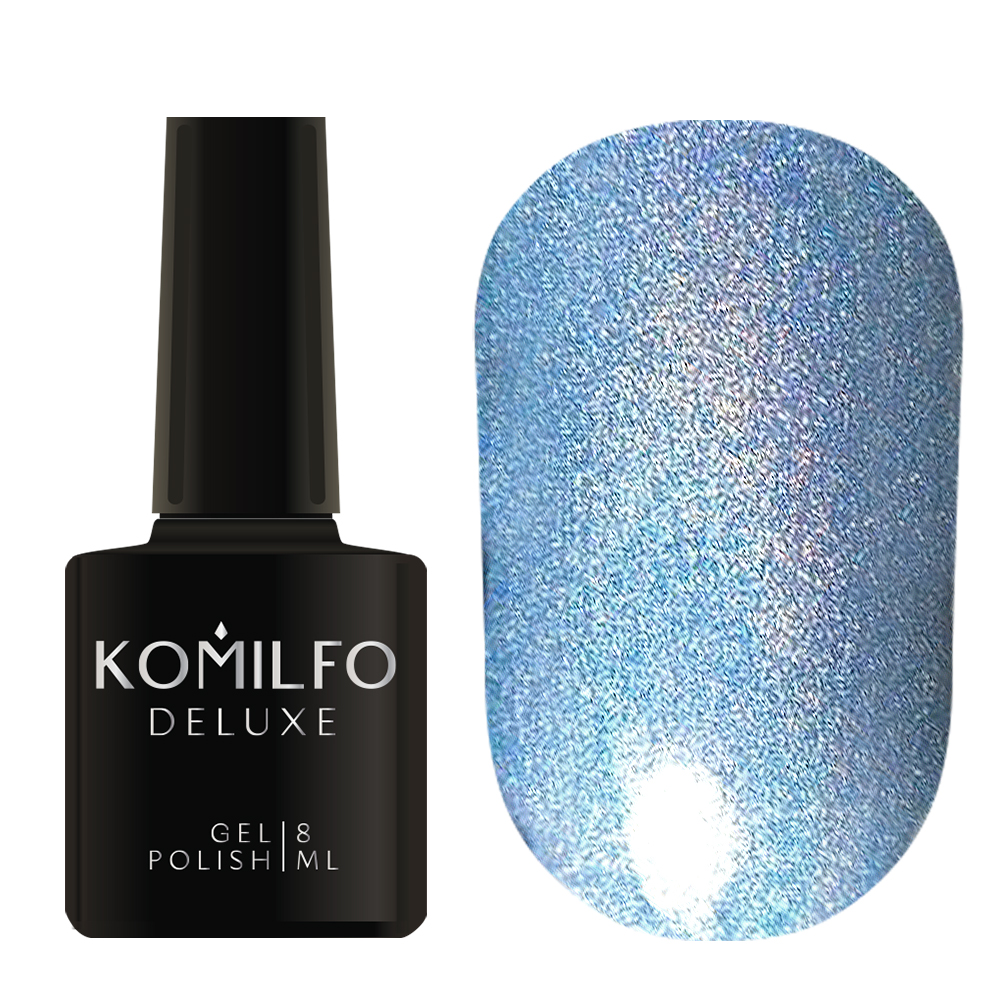 Гель-лак Komilfo Holographic 006 (голубой), 8 мл
