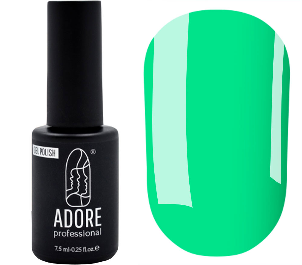 Гель-лак ADORE Professional №485 (мятный, эмаль), 7,5 мл