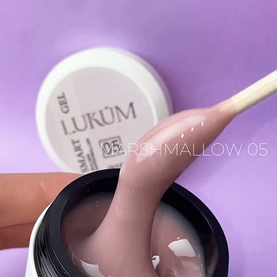 Lukum Гель для ногтей Smart Gel №05 (Marshmallow), 30 мл