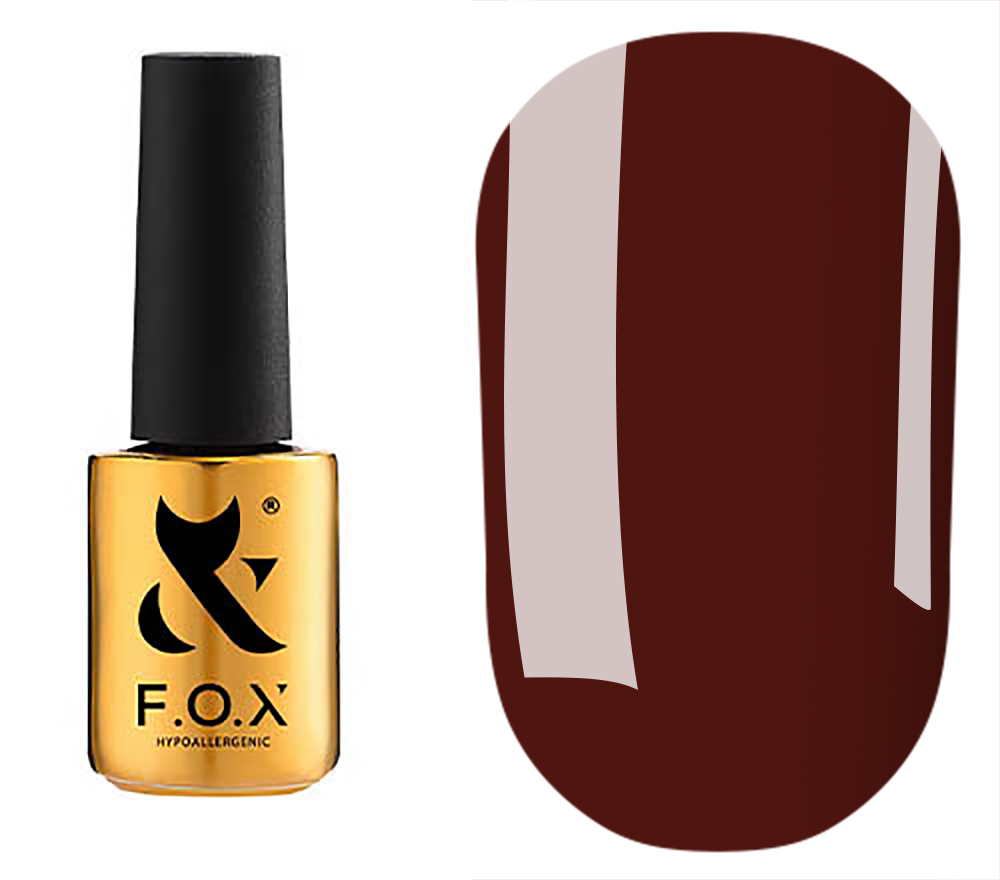 FOX Gel Polish Masha Efrosinina No. 033 (dark red, enamel), 7 ml