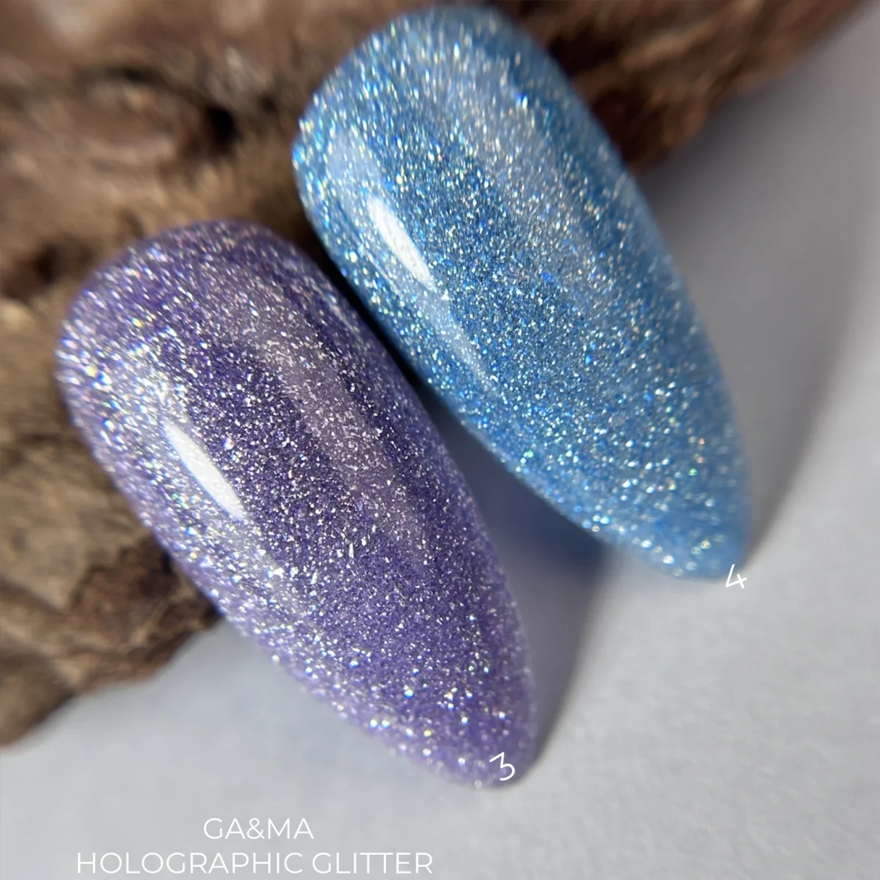 GA&MA Гель-лак Holographic glitter 004, 10 мл GA&MA Гель-лак Holographic glitter 004, 10 мл