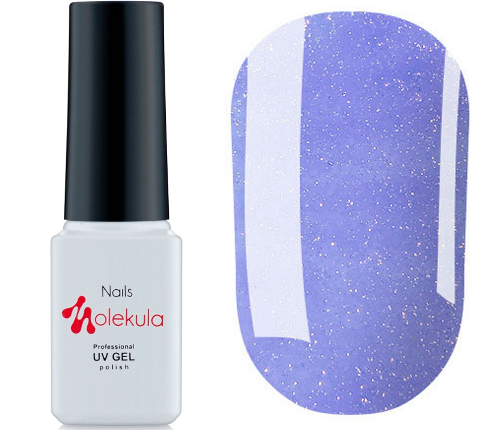 Molekula INSTA gel varnish No. I07 (cornflower blue with glitter), 6 ml