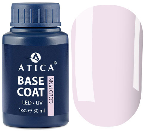 Atica Base Gel Cold Pink (light violet), 30 ml