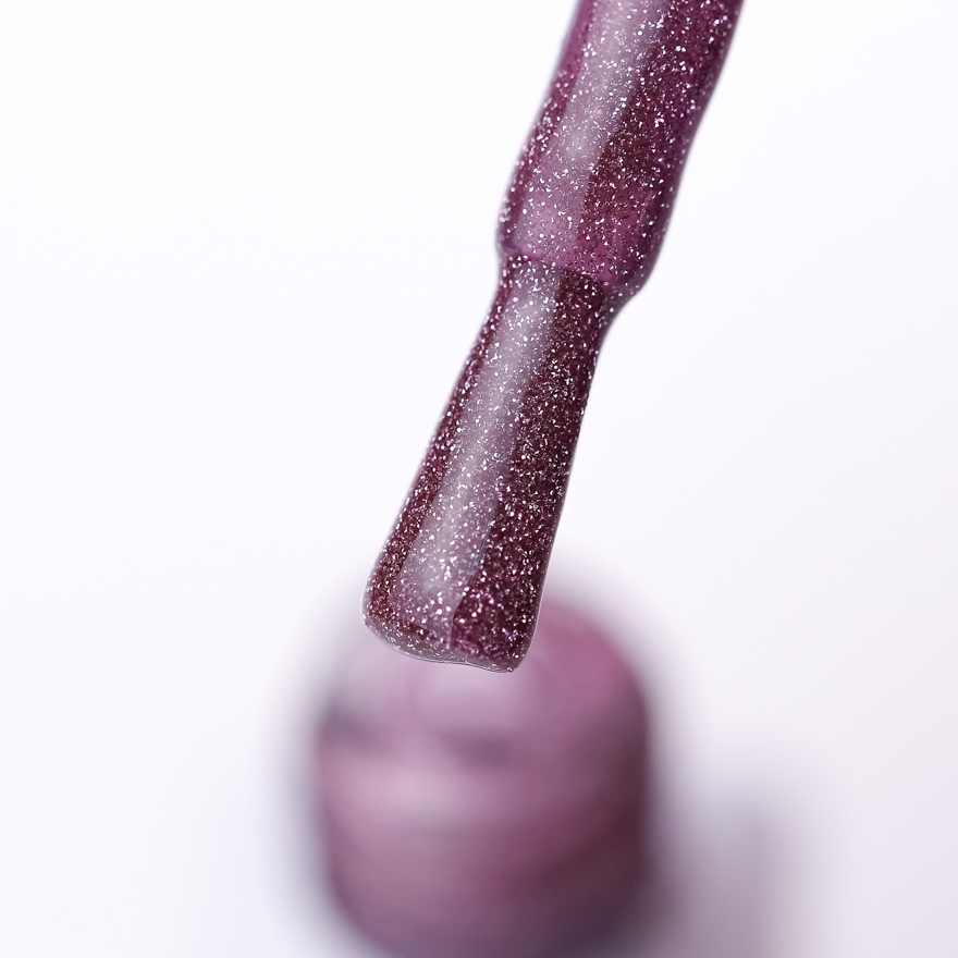 Molekula FLASH Effect Cat's eye FC04 gel varnish, 6 ml (gray-purple, reflective, magnetic)