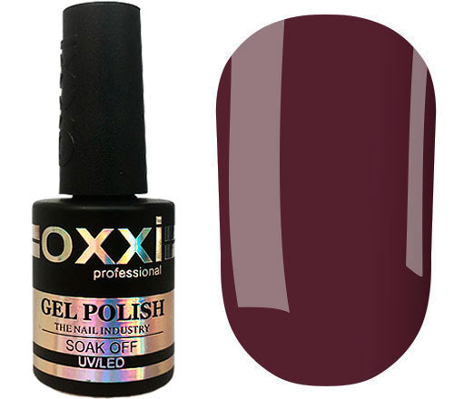 OXXI Гель-лак для ногтей №077 (марсала, эмаль), 10 мл