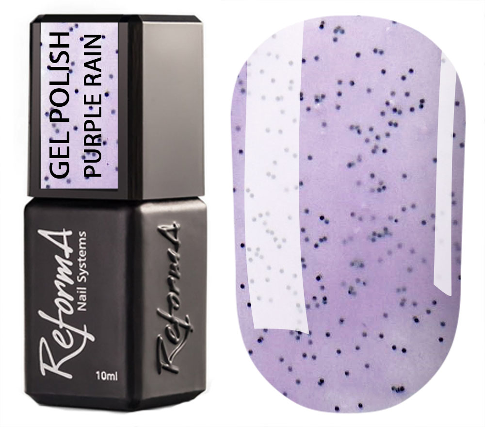 Гель-лак ReformA, Purple Rain (сиреневый, крошка), 10 мл Гель-лак ReformA, Purple Rain (сиреневый, крошка), 10 мл