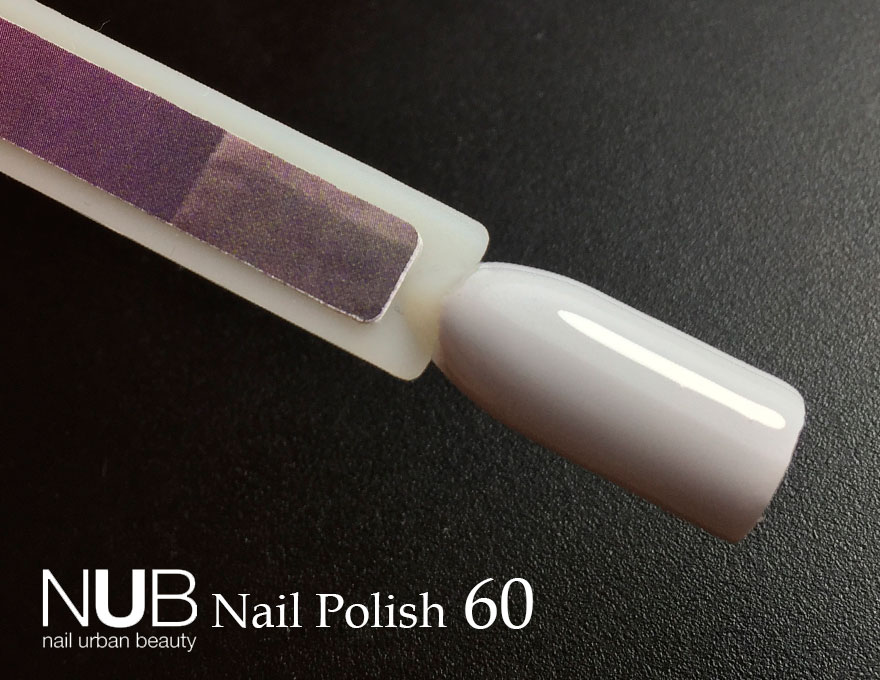 Nail polish NUB 060 Barfuss (light gray, enamel), 14 ml