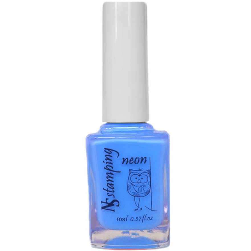 Nail story лак для стемпінга Неон №12 (блакитний), 11 мл