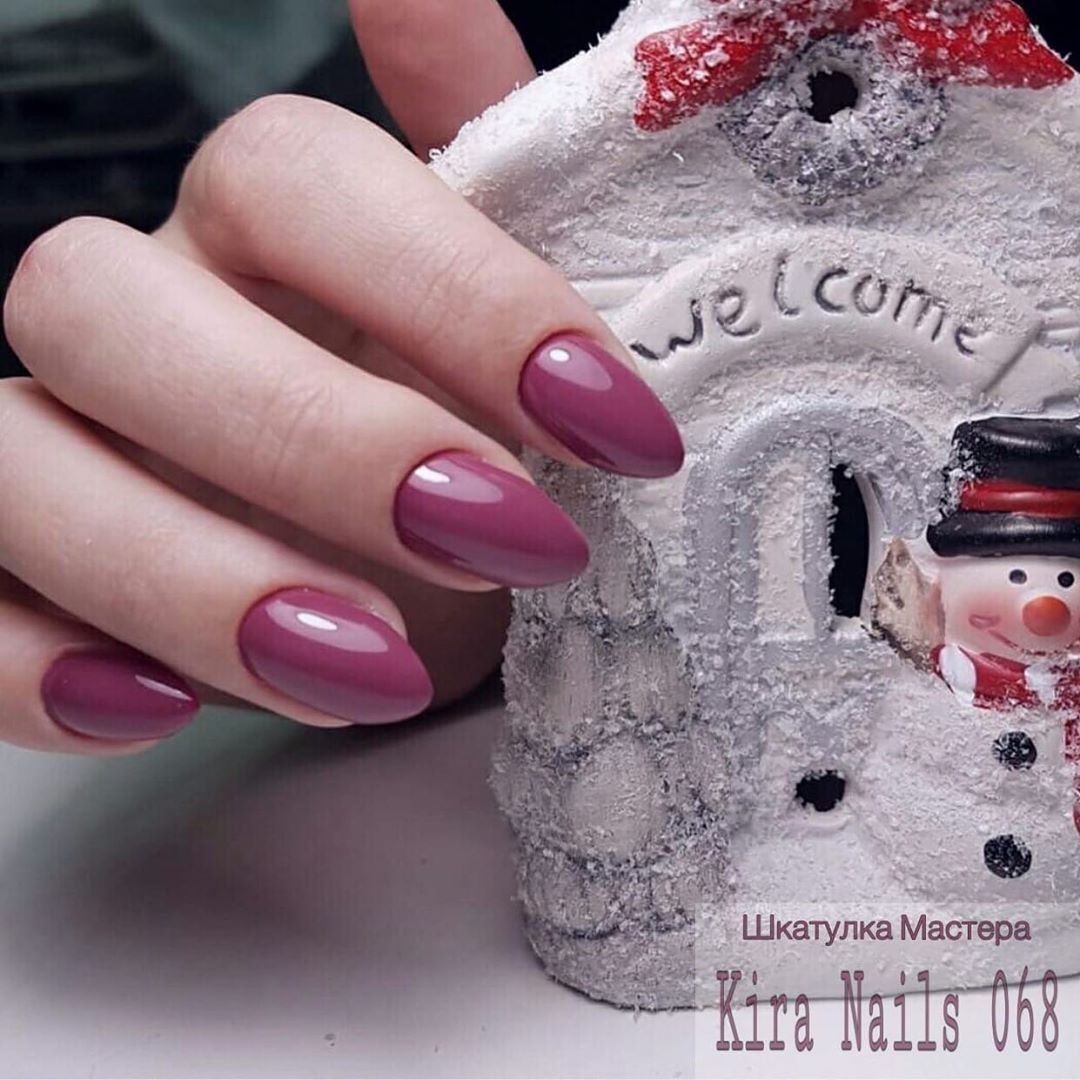 Гель-лак Kira Nails №068 (холодна, світла марсала, емаль), 6 мл