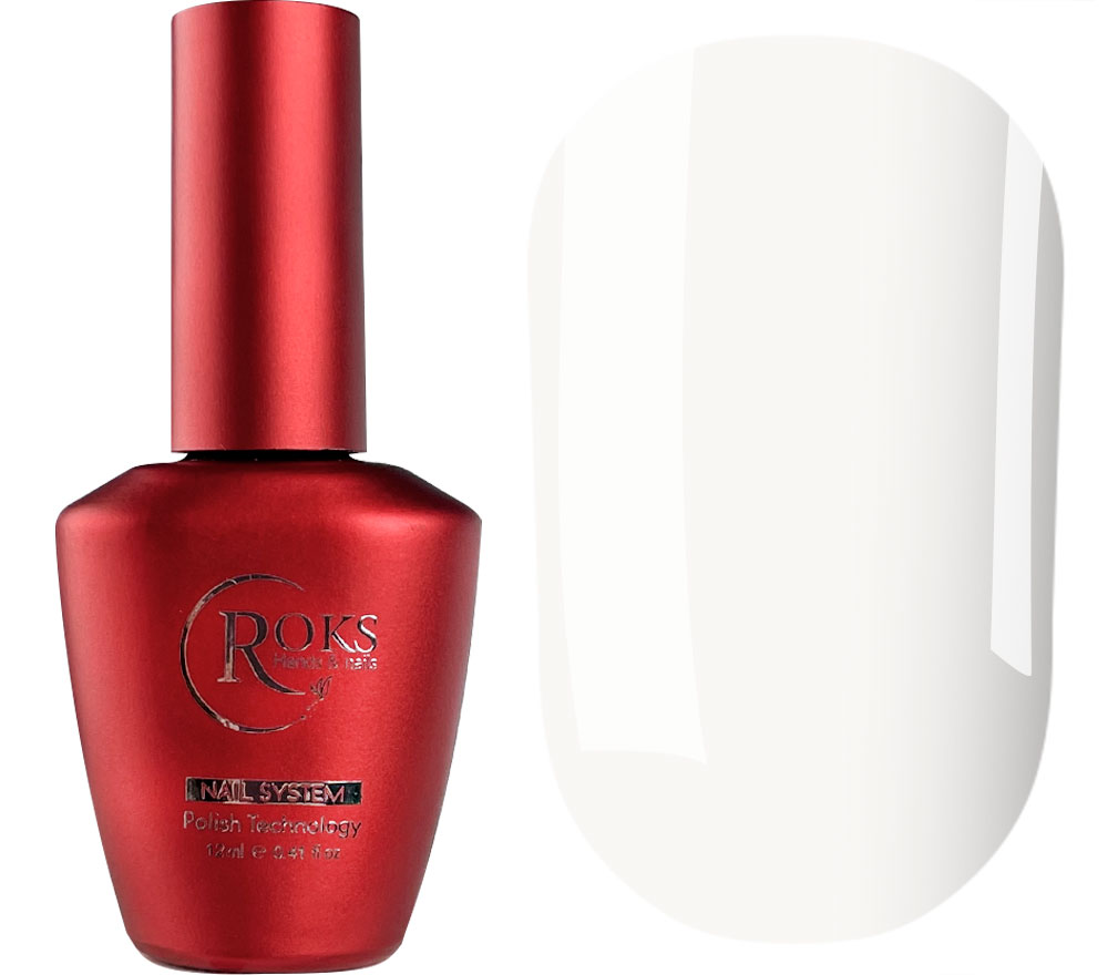 Roks Top for nails without a sticky layer Milk no wipe top, 12 ml