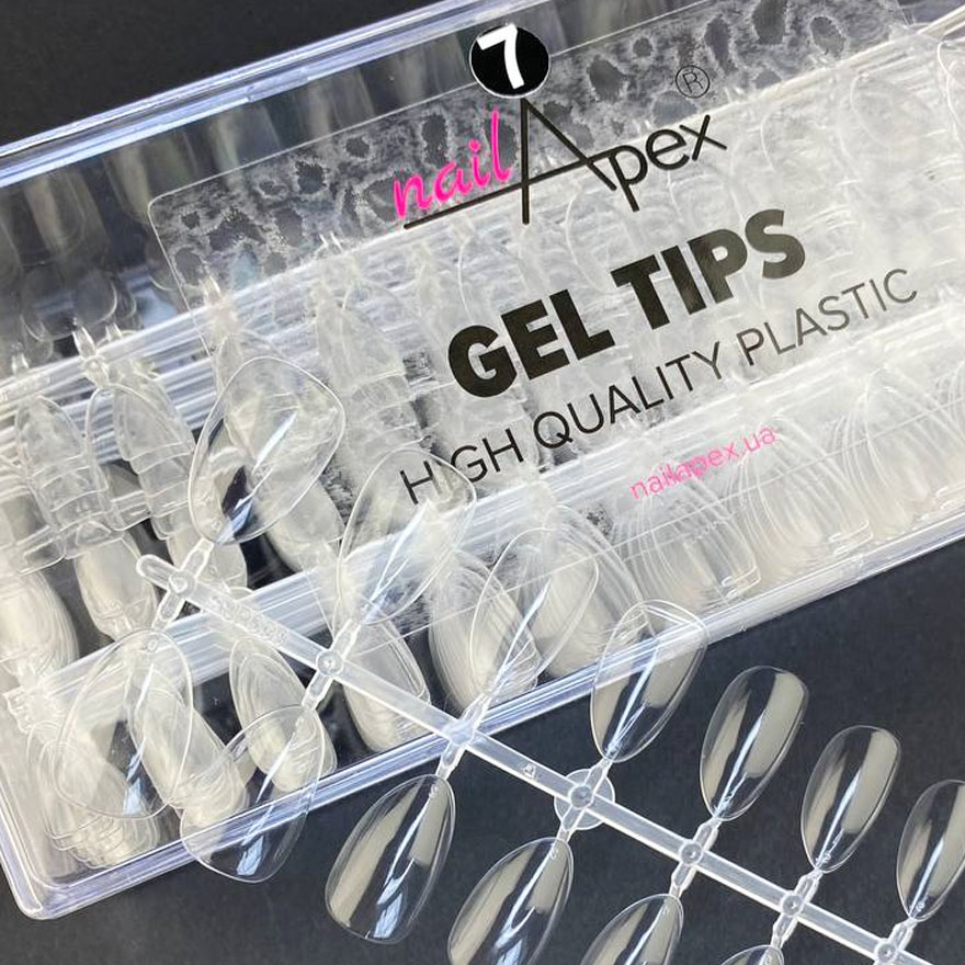 Nailapex Gel tipsi Migdal without contact area, №7, 504 pcs