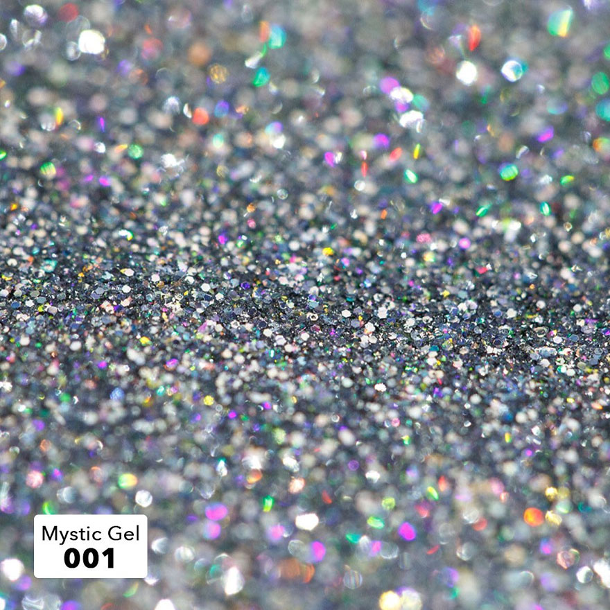 FOX Mystic Gel №001 (silver, reflective), 5 ml