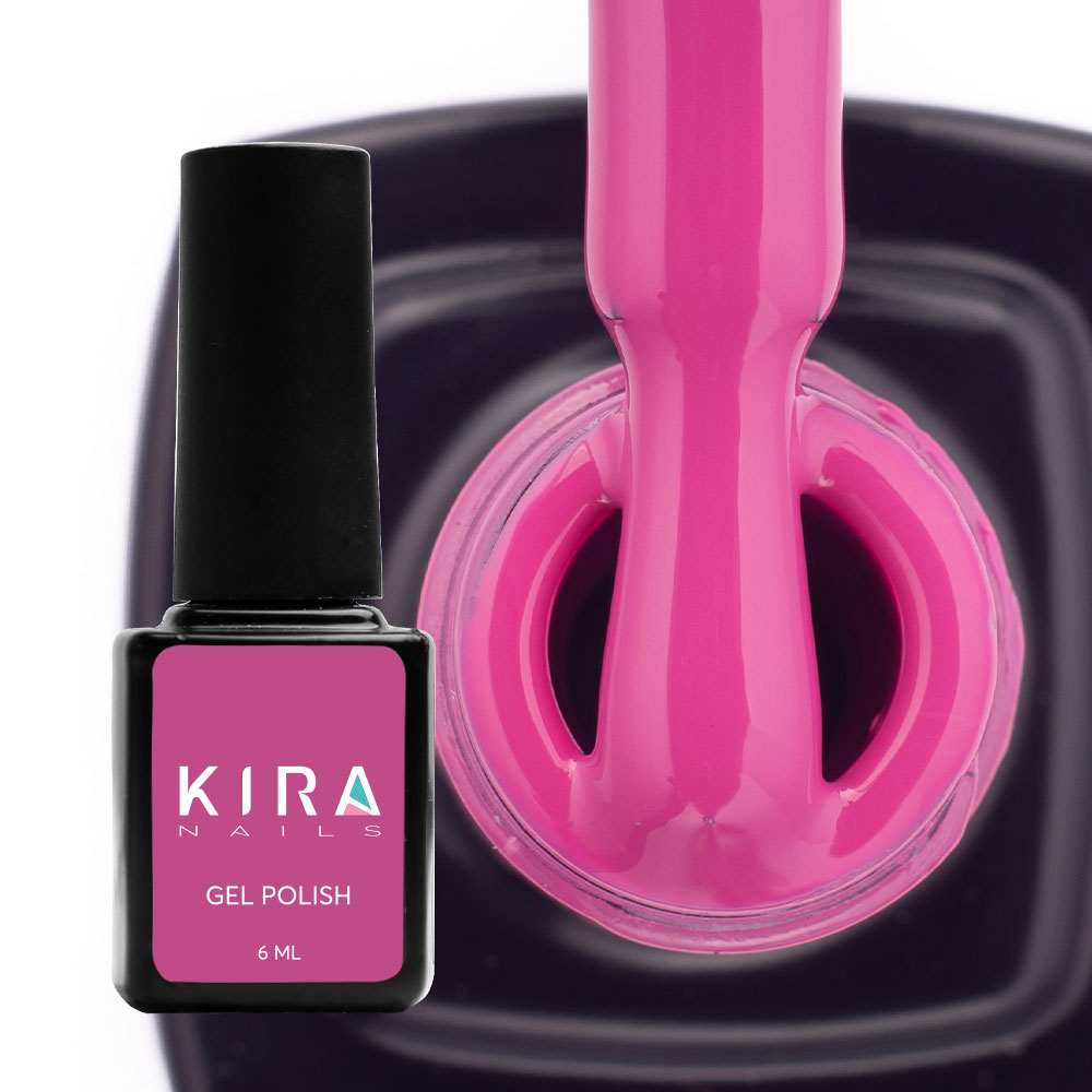 Kira Nails gel-varnish No. 155 (lilac-pink, enamel), 6 ml