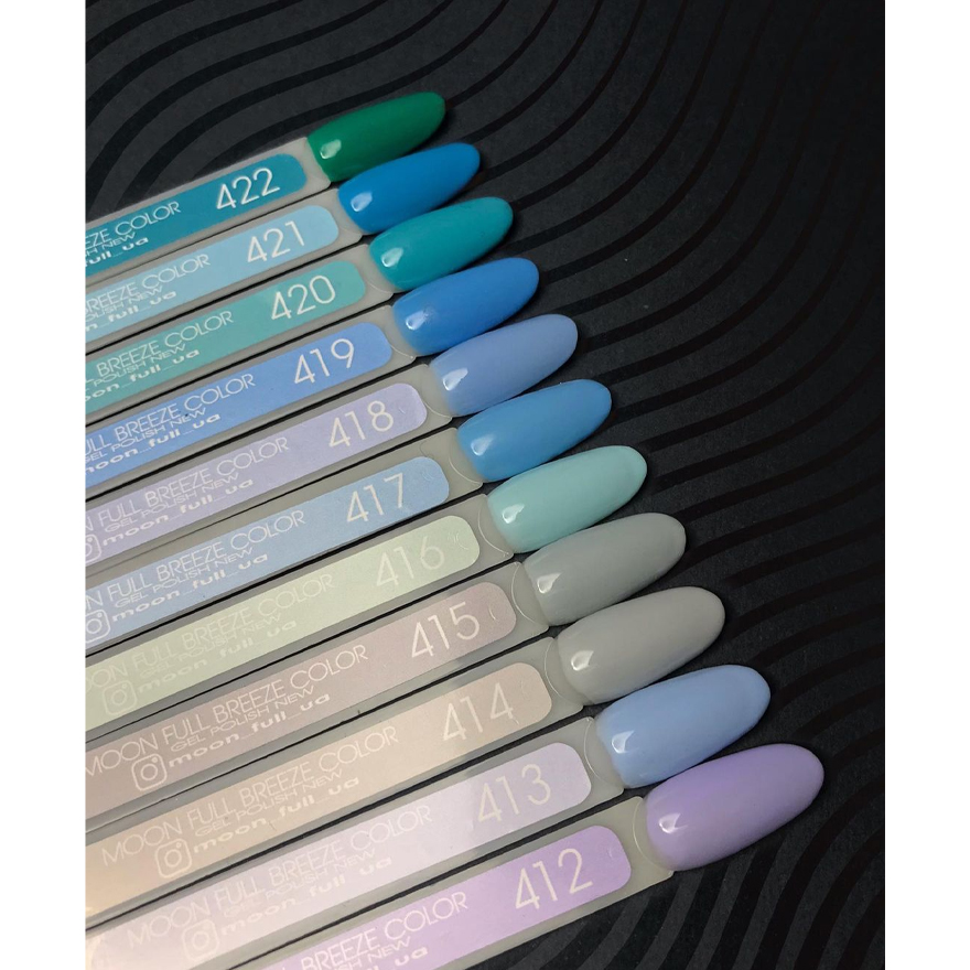 Гель-лак Moon Full Breeze color №420 (смарагдове море, напівпрозорий), 8 мл Гель-лак Moon Full Breeze color №420 (смарагдове море, напівпрозорий), 8 мл