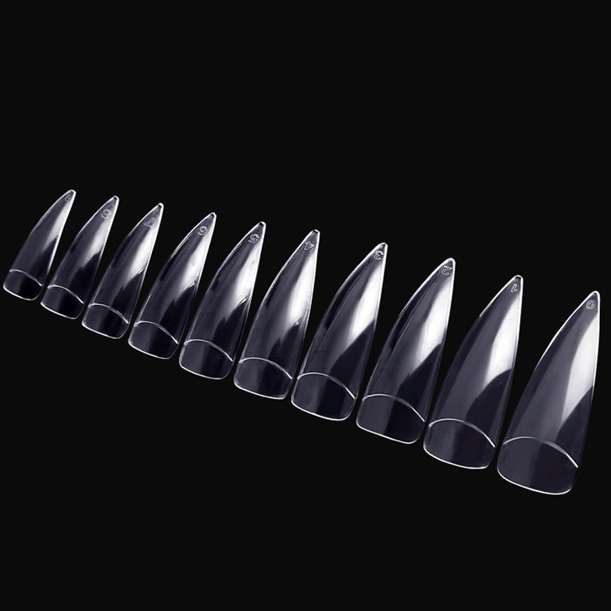 Tipsy stiletto, different sizes, gaps, 500 pcs