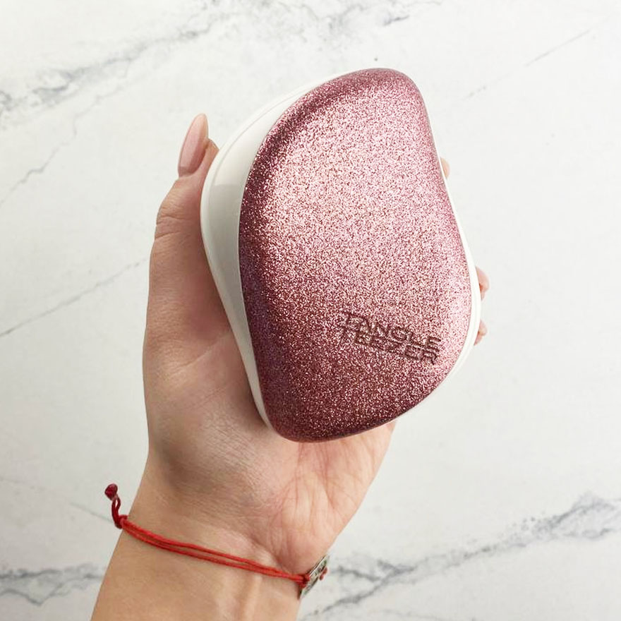 Tangle Teezer Hairbrush Compact Styler Glitter Rose Tangle Teezer Hairbrush Compact Styler Glitter Rose