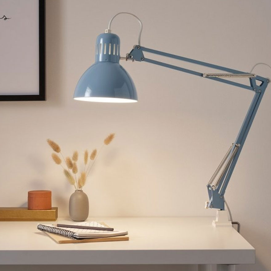 Лампа IKEA TERTIAL, голубая (для настольного освещения и идеальных бликов на ногтях)