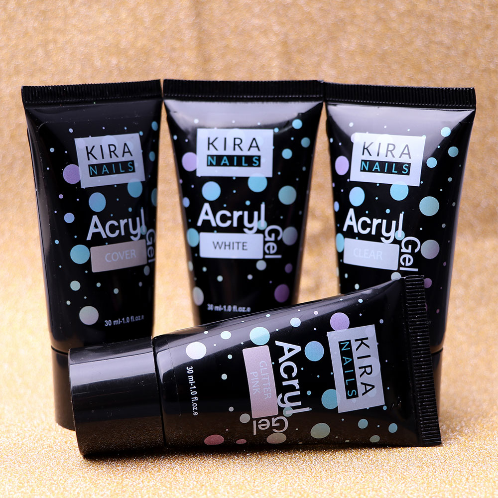 Kira Nails Acryl Gel - White, 30 g