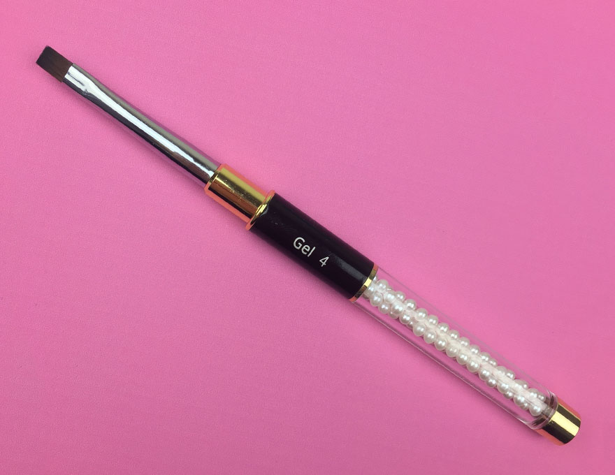 Gel brush Kira Nails Gel flat 4 (Nylon)