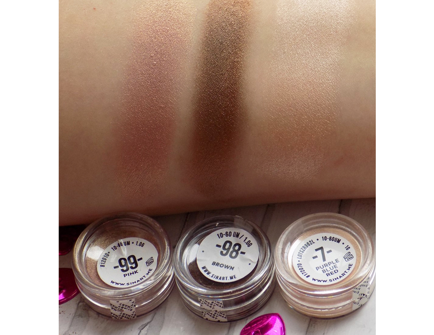 SINART Eyeshadow Pigment, Pink No. 99 (powdery pink), 1 g