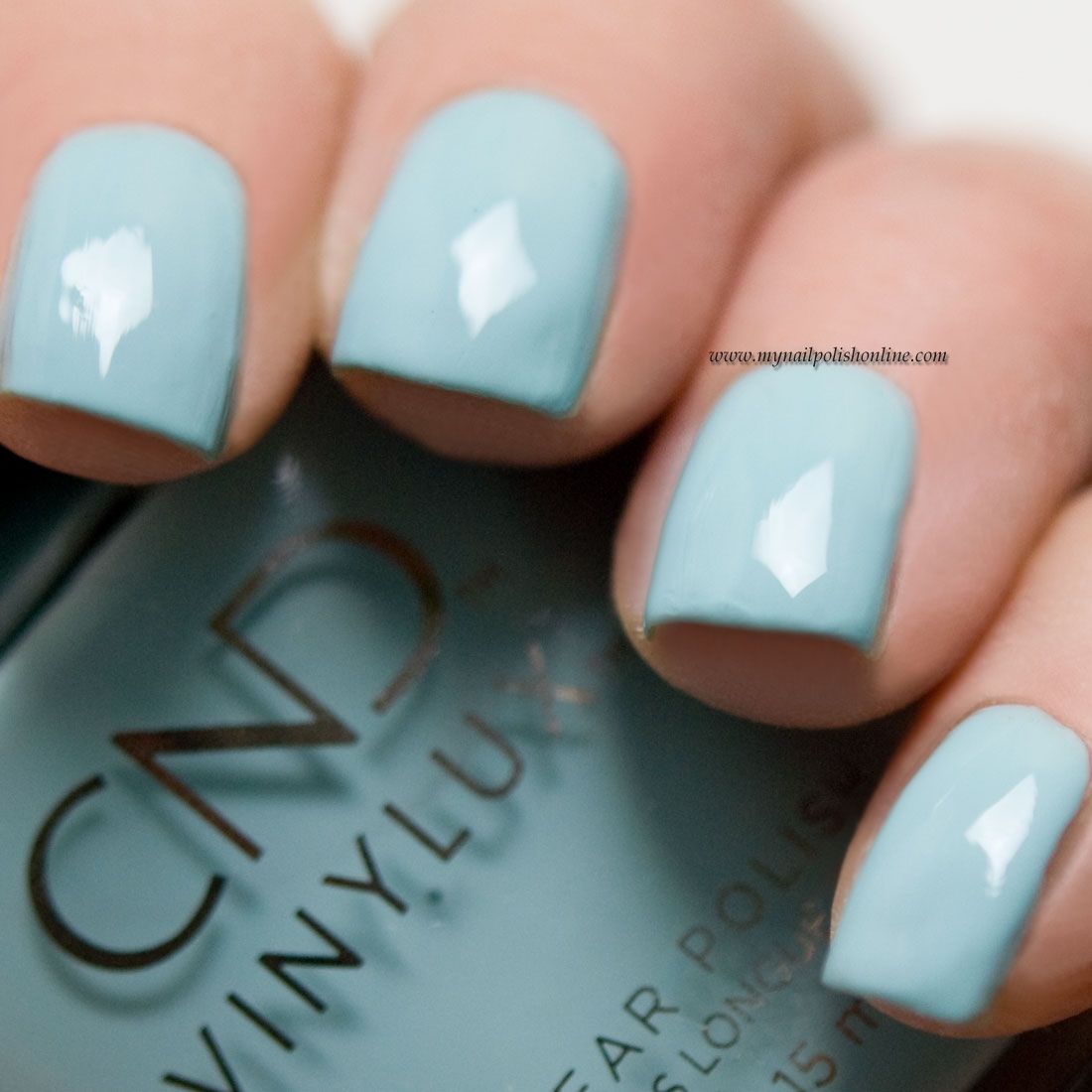 Varnish CND Vinylux Weekly Polish - Taffy (274) (light gray-blue, enamel), 15 ml