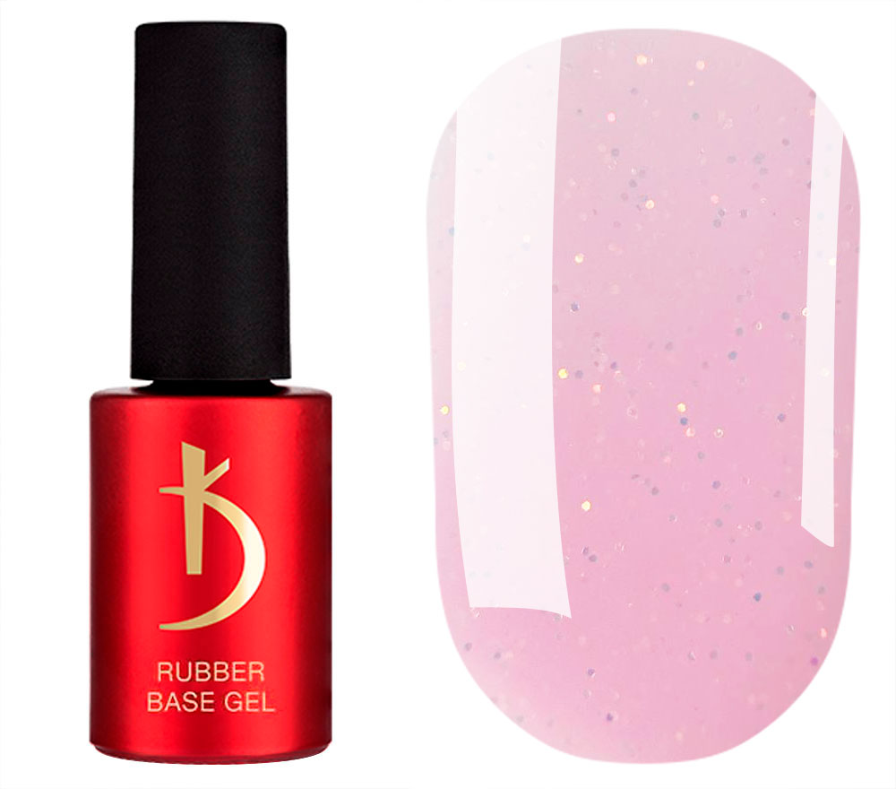 Kodi Professional Color Rubber Base Gel - Opal 03 (light pink opal), 7 ml