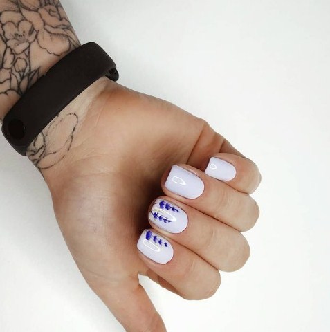 NUB 163 Flavor OF Freesias gel varnish (lavender, enamel), 8 ml