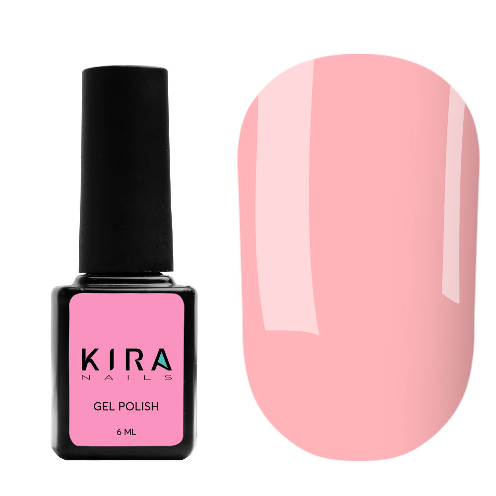 Kira Nails gel varnish No. 017 (pink, enamel), 6 ml
