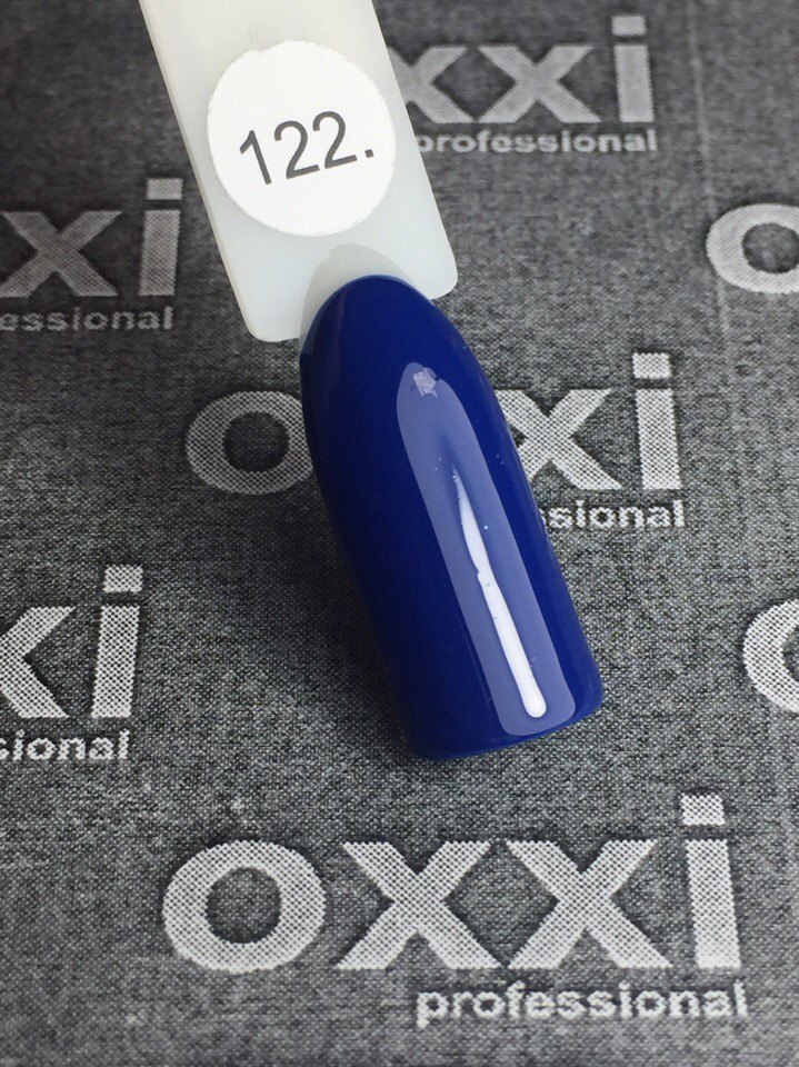 Гель-лак OXXI Professional №122 (синий, эмаль), 10 мл