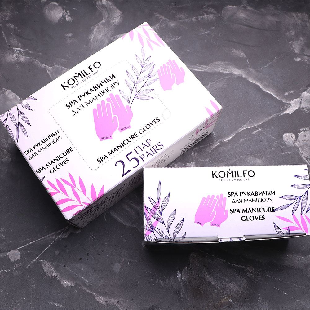 Komilfo SPA gloves for manicure, 25 pairs Komilfo SPA gloves for manicure, 25 pairs