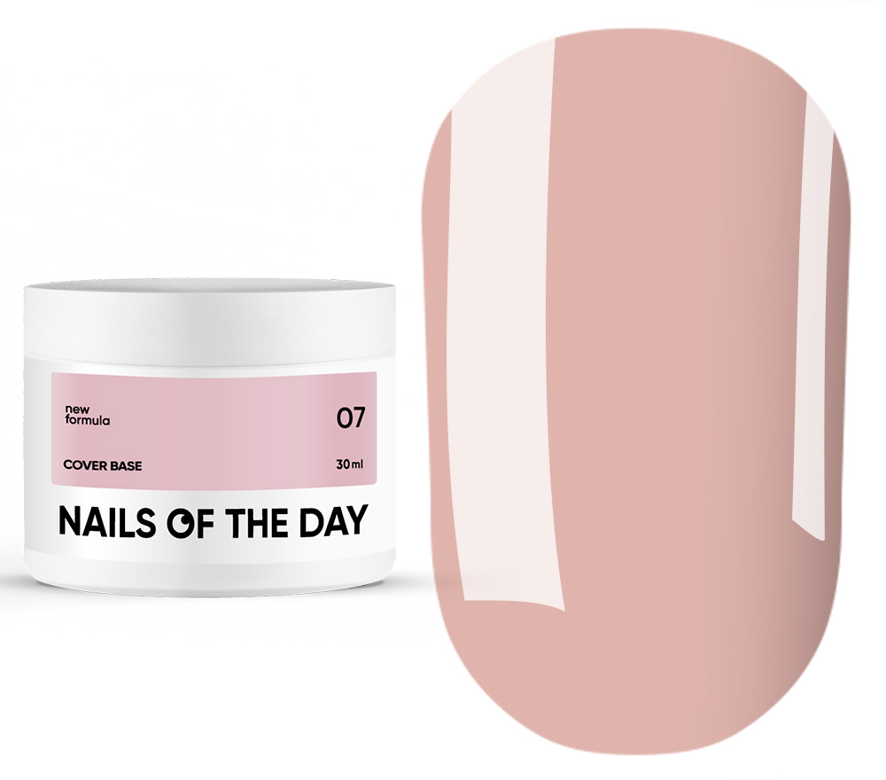 Nails Of The Day Nail base Cover base No. 07 (natural nude), 30 ml Nails Of The Day Nail base Cover base No. 07 (natural nude), 30 ml