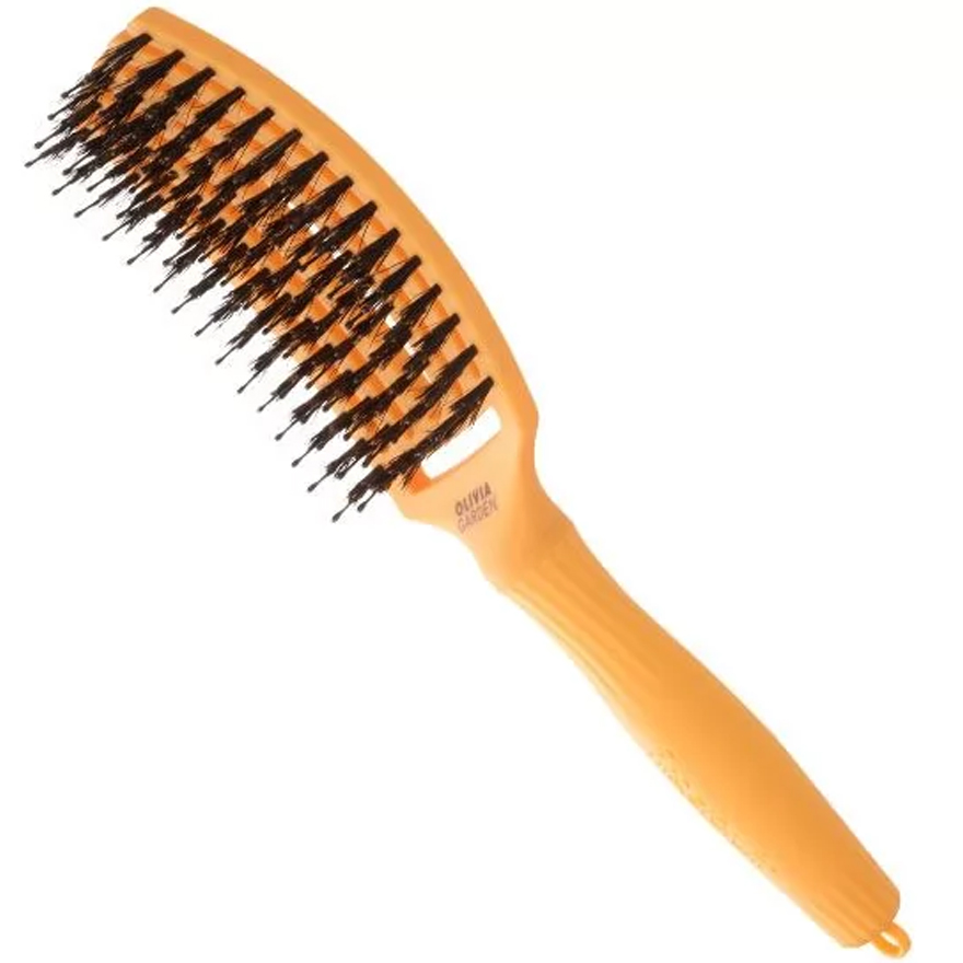 Olivia Garden Massage Brush Natural Bristle Finger Brush Combo Juicy